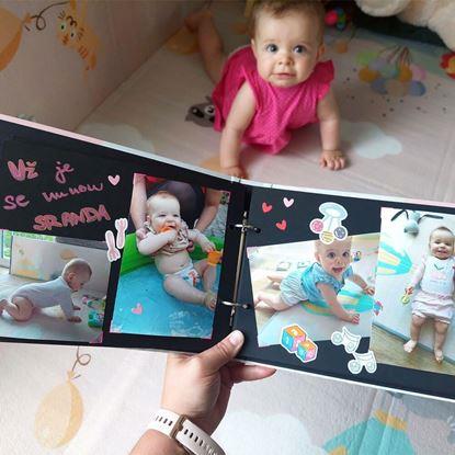 Imaginea Jurnal de amintiri/fotoalbum pentru copii + set creativ de autocolante