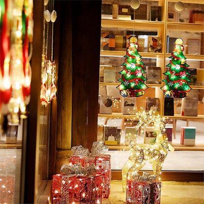Imaginea din Decorațiune LED luminoasă pentru fereastră - brad de Crăciun