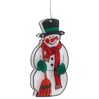 Imaginea din Decorațiune LED luminoasă pentru fereastră - om de zăpadă