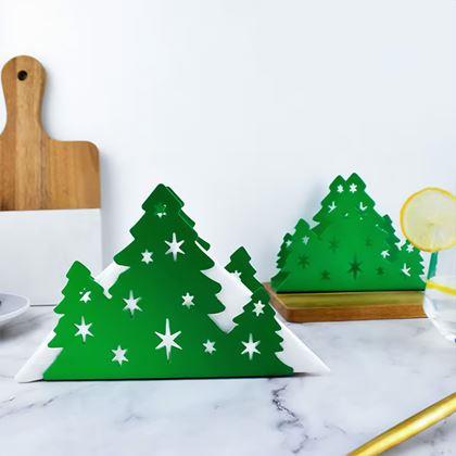 Imaginea din Suport metalic pentru șervețele - brad de Crăciun