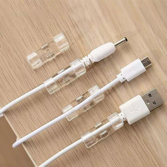 Imaginea din Clipsuri de prindere pentru cabluri, set de 10 bucăți