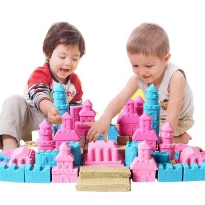 Imaginea din Set mega de nisip cinetic lichid 2000 g - găleată de plastic