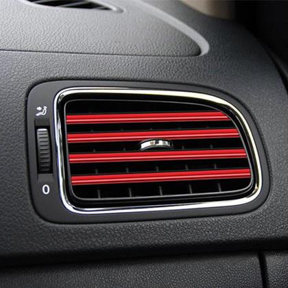 Imaginea din Benzii decorative pentru grila de ventilație 10 buc  -  roșu