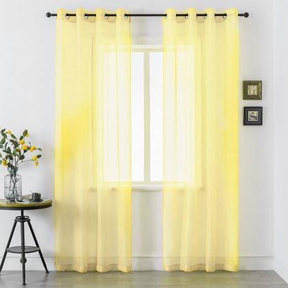 Imaginea din Perdea voal 130 x 230 cm  -  galben