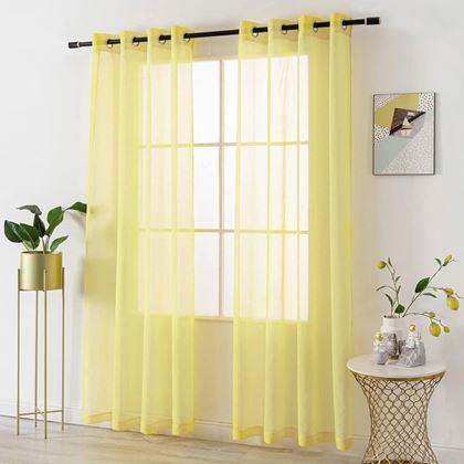 Imaginea din Perdea voal 130 x 230 cm  -  galben