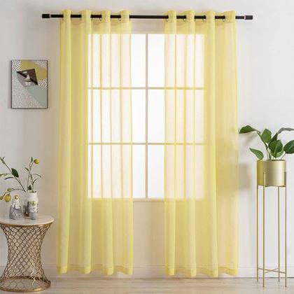Imaginea din Perdea voal 130 x 230 cm  -  galben