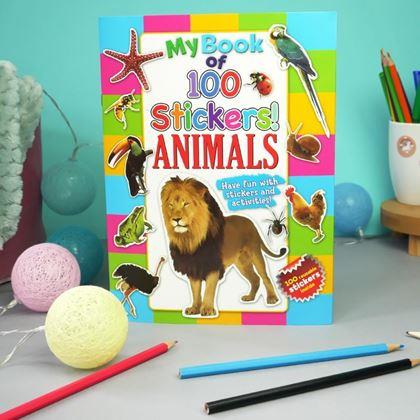 Imaginea din Caiet de exerciții pentru limba engleză + 100 de autocolante -  animale