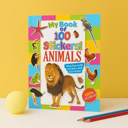 Imaginea din Caiet de exerciții pentru limba engleză + 100 de autocolante -  animale
