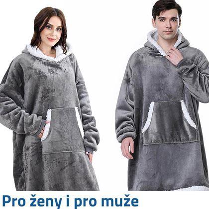 Imaginea din Pătură cu mâneci confortabilă  -  gri