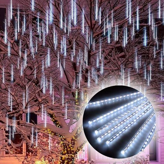 Imaginea din Iluminat de Crăciun cu fulgi căzători  -  lumină rece