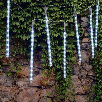 Imaginea din Iluminat de Crăciun cu fulgi căzători  -  lumină rece