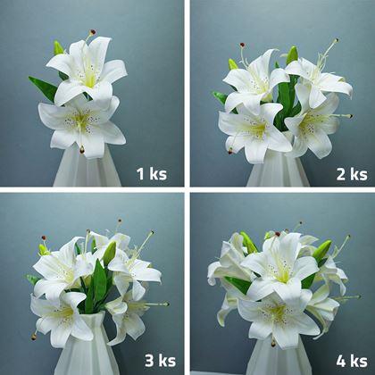 Imaginea din Buchet artificial de crini - alb