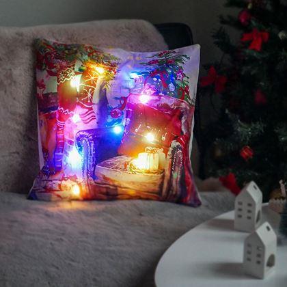 Imaginea din Pernă luminoasă de Crăciun  -  Confortul crăciunului