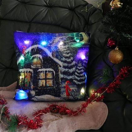 Imaginea din Pernă luminoasă de Crăciun  -  cabana de Craciun