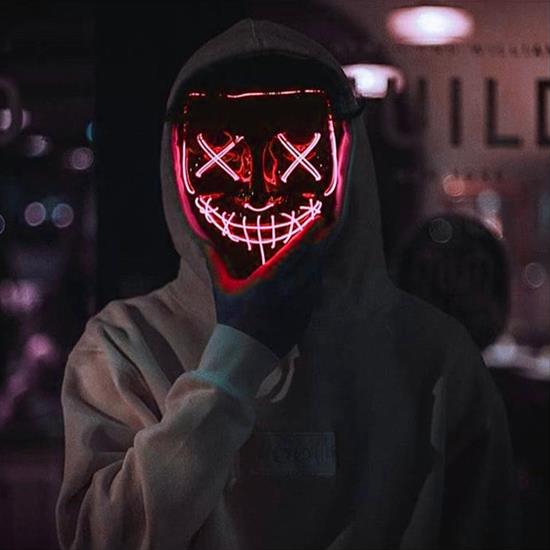 Imaginea din Mască înspâimăntătoare luminoasă  -  roșie