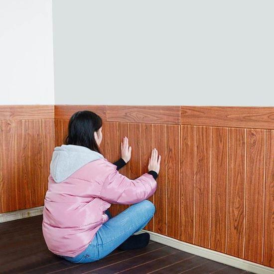 Imaginea din Placare din lemn tapet 3D - cedru