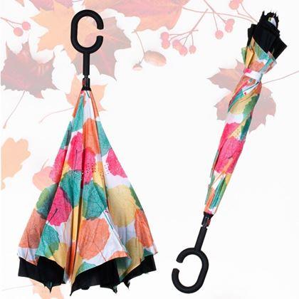 Imaginea din Umbrelă cu închidere inversă  -  frunze de toamnă