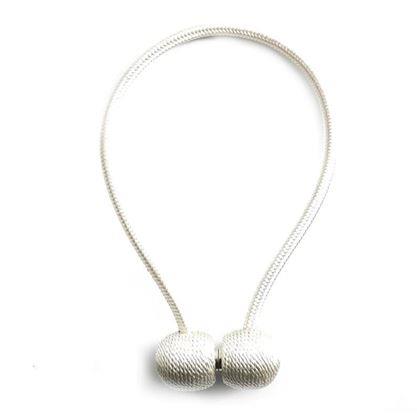 Imaginea din Agățătoare magnetică pentru draperii  -  albă