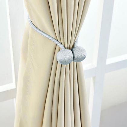 Imaginea din Agățătoare magnetică pentru draperii  -  argintie