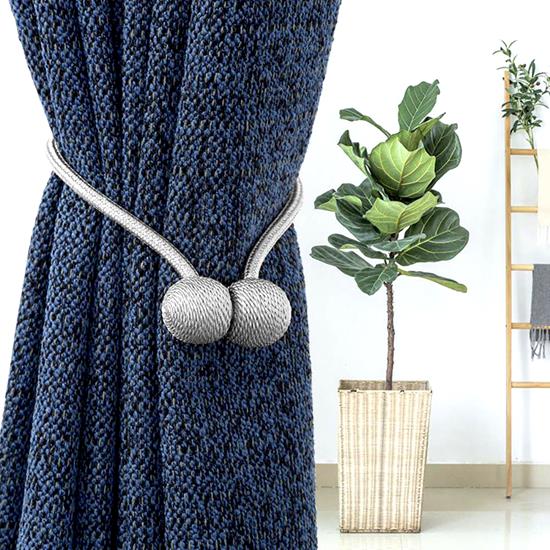 Imaginea din Agățătoare magnetică pentru draperii  -  argintie