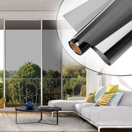 Imaginea din Folie oglindă pentru ferestre 200 cm  -  negru