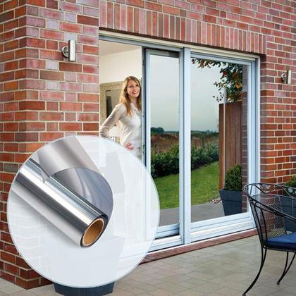 Imaginea din Folie oglindă pentru ferestre 200 cm  -  argintie