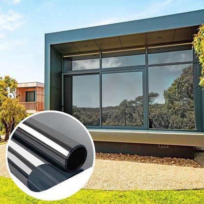 Imaginea din Folie oglindă pentru ferestre 200 cm  -  Gri