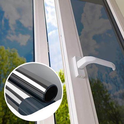 Imaginea din Folie oglindă pentru ferestre 200 cm  -  Gri