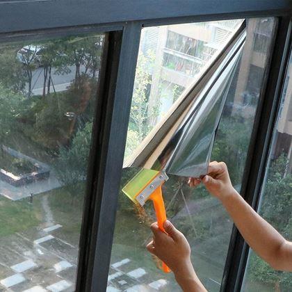 Imaginea din Folie oglindă pentru ferestre 200 cm  -  argintie