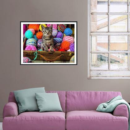 Imaginea din Pictură cu diamante  -  pisoi