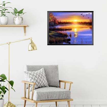 Imaginea din Pictură cu diamante  -  apus de soare