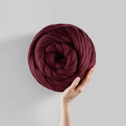 Imaginea din Fir de tricotat manual  - bordeaux