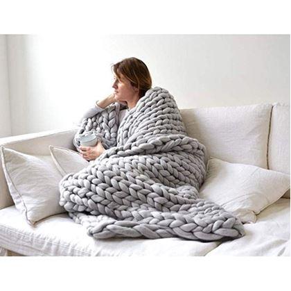 Imaginea din Fir de tricotat manual  -  gri