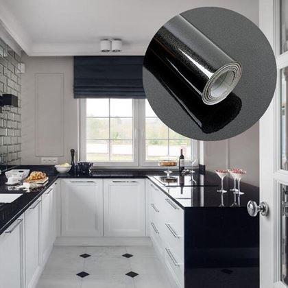 Imaginea din Folie pentru renovarea blatului de bucătărie  -  negru