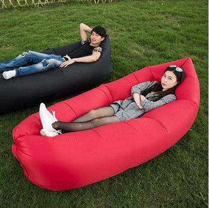 Imaginea din Lazy bag gonflabil, cu două straturi  -  roz