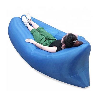 Imaginea din Lazy bag gonflabil, cu două straturi  -  albastru