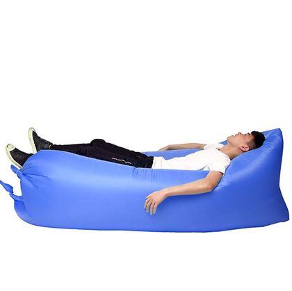 Imaginea din Lazy bag gonflabil, cu două straturi  -  albastru
