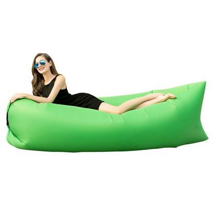 Imaginea din Lazy bag gonflabil, cu două straturi  -  verde
