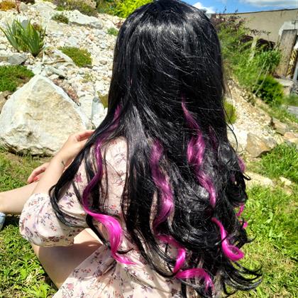 Imaginea din Extensii colorate pentru păr  -  vișiniu