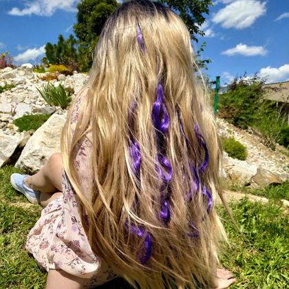 Imaginea din Extensii colorate pentru păr  -  violet