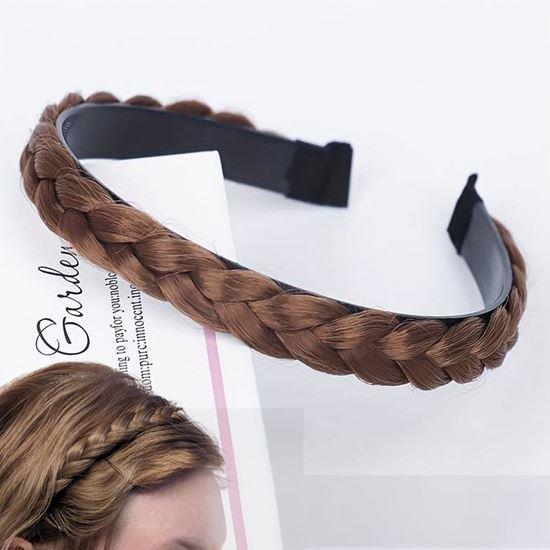 Imaginea din Cordeluță cu împletitură  -  maro