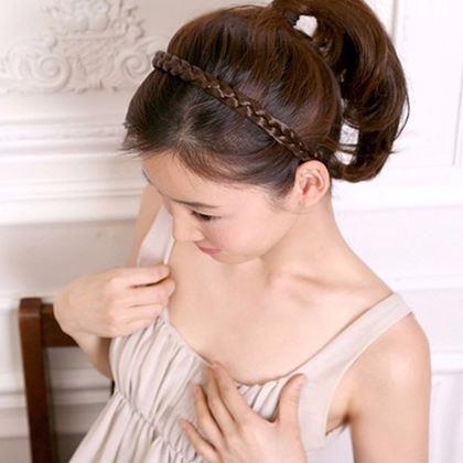 Imaginea din Cordeluță cu împletitură  -  maro