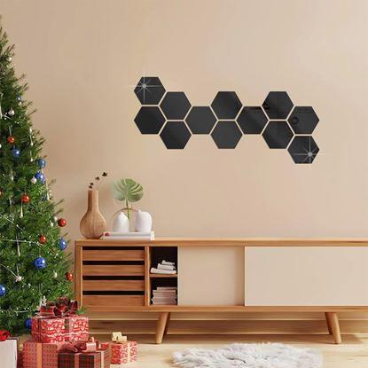 Imaginea Tapetă hexagon 10 buc.