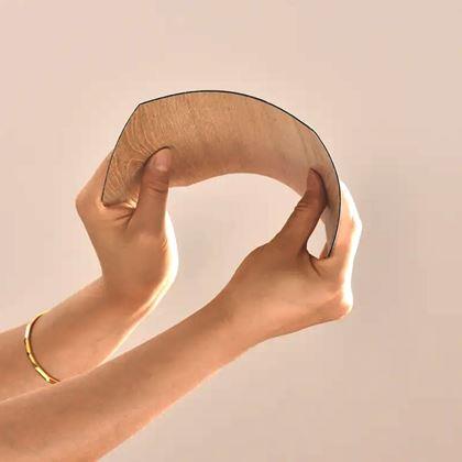 Imaginea din 10 panouri hexagonale autoadezive - lemn deschis la culoare