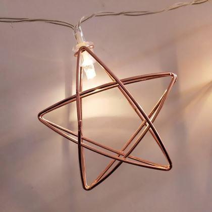 Imaginea din Ghirlandă luminoasă LED decorativă cu stele din metal