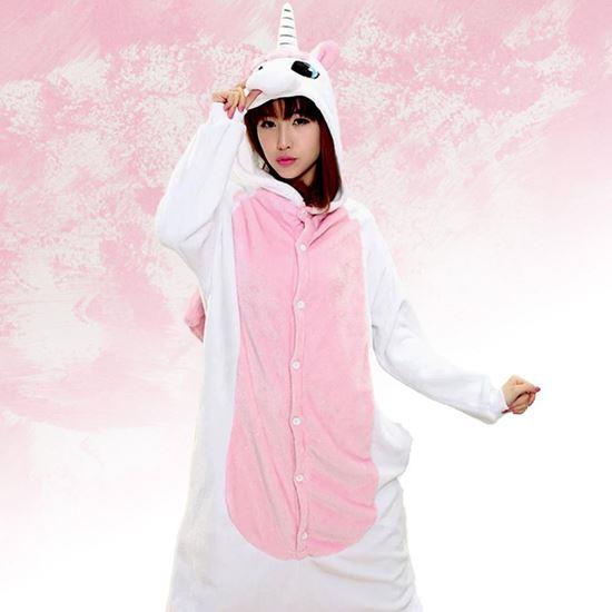 Imaginea din Costum pentru animale - unicorn roz  -  XL