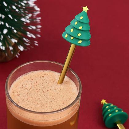 Imaginea din Set de lingurițe de Crăciun în cutie cadou, 4 buc.