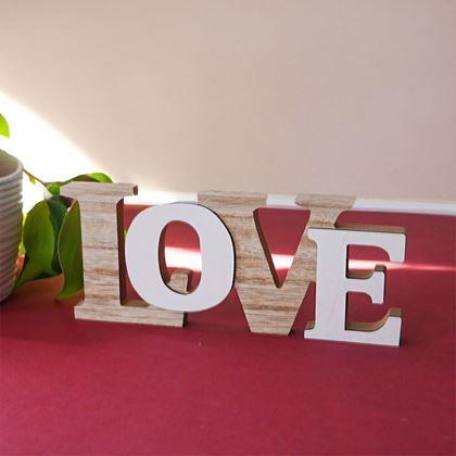 Imaginea din Decor din lemn LOVE