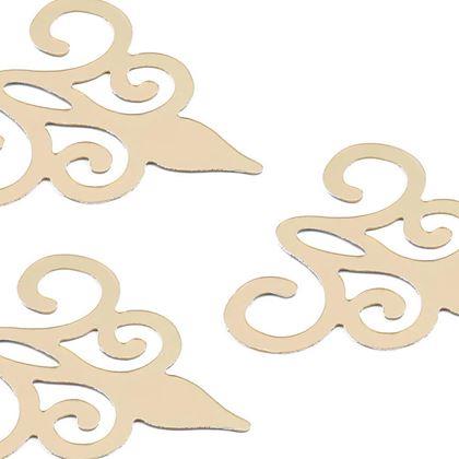 Imaginea din Ornamente autoadezive oglindă, 10 buc. -  auriu