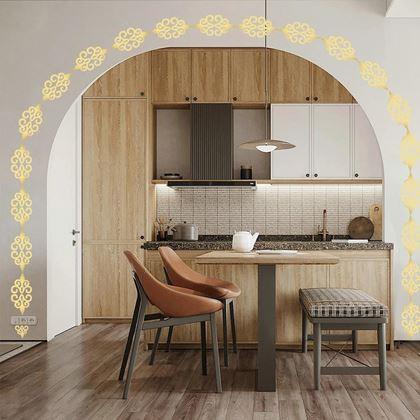 Imaginea din Ornamente autoadezive oglindă, 10 buc. -  auriu